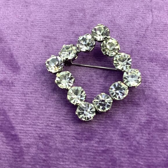 Vintage Rhinestone Brooch - Picture 3 of 4